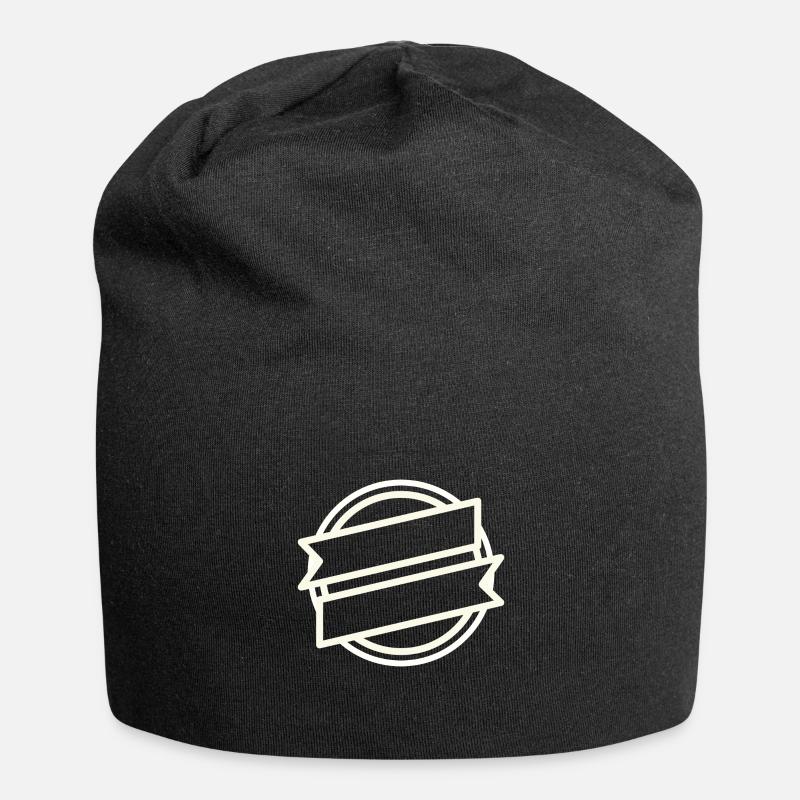 Logo - Circle Logo - Jersey Beanie - black