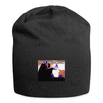 holy halloween,halloween, nonne, film, spinne - Jersey-Beanie - Schwarz - Vorne