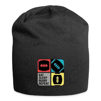 Rugby Rugby Player Rugby Season Rugbytime - Jersey Beanie - black - Front