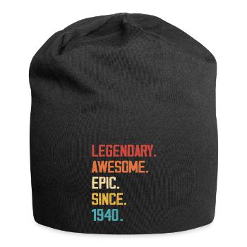 Episch und legendär geboren 1940: 84. Geburtstag - Jersey-Beanie - Schwarz - Vorne