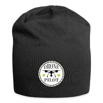 Drohnen Pilot - Drohnenflieger 1 mit Sternchen - Jersey-Beanie - Schwarz - Vorne