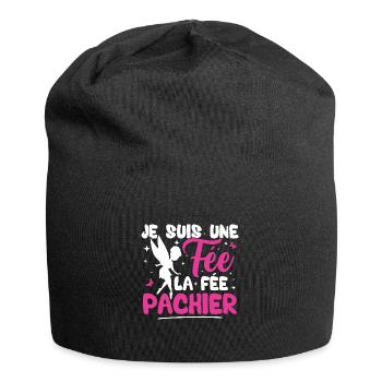 Je suis une fée la fée pachier - Bonnet en jersey - noir - Devant