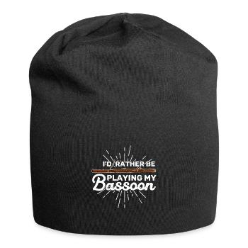 Orchestra Bassoon Wind instrument bassoon - Jersey Beanie - black - Front