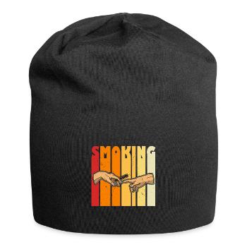 Cigar Tobacco Saying Whiskey Cigar Lover - Jersey Beanie - black - Front