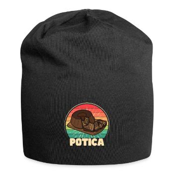 Potica Rollkuchen Slowenien Osteuropa Rezept - Jersey-Beanie - Schwarz - Vorne
