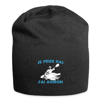 Ich kann nicht Ich ruderte Rudern Ruderfans - Jersey-Beanie - Schwarz - Vorne