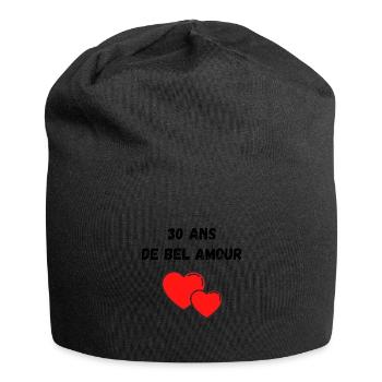 30 ans - Bonnet en jersey - noir - Devant