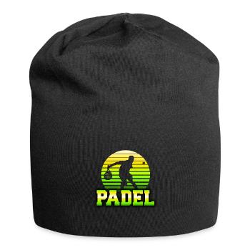 Padel Retro Sun Logo - Jersey Beanie - black - Front