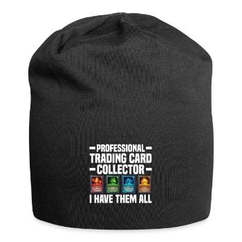 Trading Cards - Jersey-Beanie - Schwarz - Vorne
