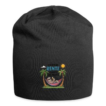 Je suis à la retraite, je n’ai rien à faire - Bonnet en jersey - noir - Devant