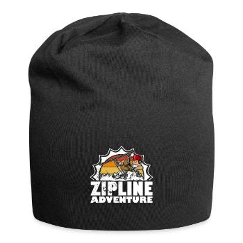 Ziplining Wald Hobby Seilrutschen Freizeit Berge - Jersey-Beanie - Schwarz - Vorne