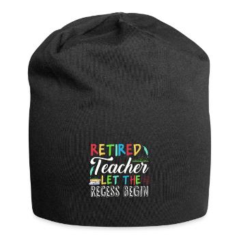 Retired teachers, retired teachers - Jersey Beanie - black - Front