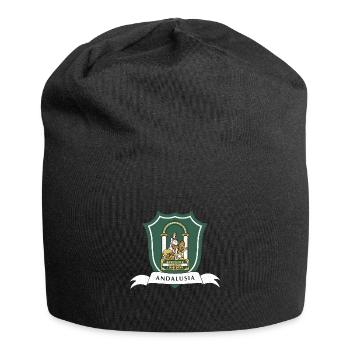 Andalusien Sevilla Iberische Halbinsel Flagge - Jersey-Beanie - Schwarz - Vorne