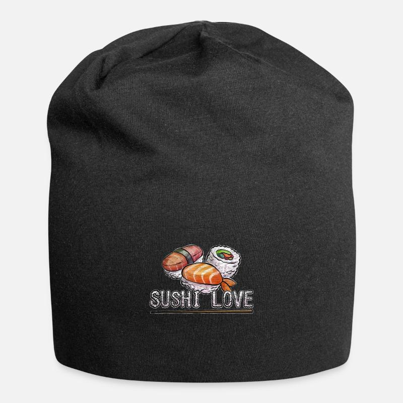 Sushi Liebe - Jersey-Beanie - Schwarz