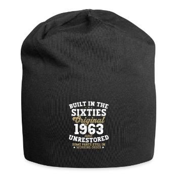Built in the sixties 1963 59. Geburtstag Herren - Jersey-Beanie - Schwarz - Vorne