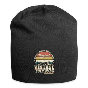 Original July Vintage 1976 46th Birthday Men - Jersey Beanie - black - Front