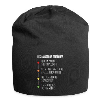 Les 4 accords toltèques - Bonnet en jersey - noir - Devant