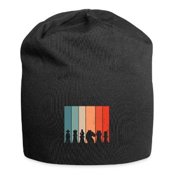 Jeu d’échecs jeu d’échecs cadeau - Bonnet en jersey - noir - Devant