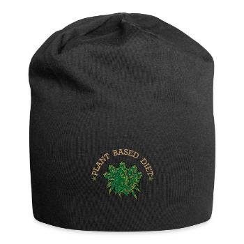 Cannabis chanvre THC 420 Régime alimentaire - Bonnet en jersey - noir - Devant