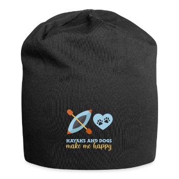 Kajak Kajakfahren - Jersey-Beanie - Schwarz - Vorne