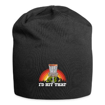 Disc Throwing Disc Golf Hobby - Jersey Beanie - black - Front