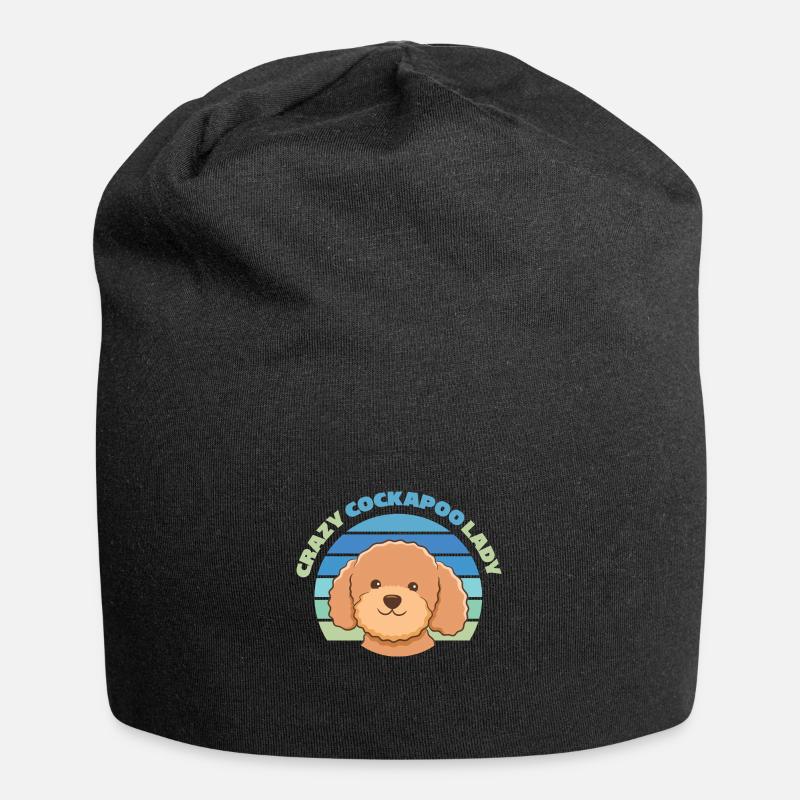 Cockapoo - Bonnet en jersey - noir