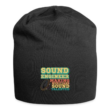 Subwoofer Electroacoustics Mixer Sound Engineer - Jersey Beanie - black - Front