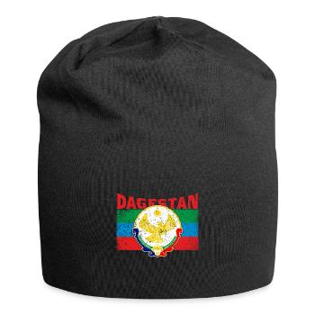 Dagestan Kaukasus Flagge Adler Region Reise - Jersey-Beanie - Schwarz - Vorne