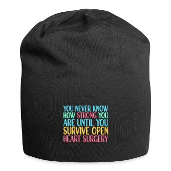Crise cardiaque Chirurgie cardiaque Chirurgie Hospital - Bonnet en jersey - noir - Devant