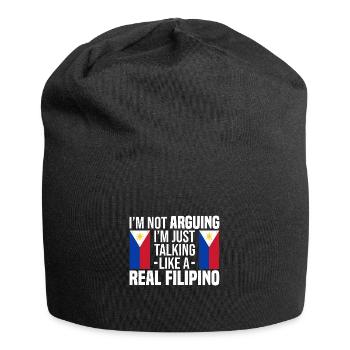 Philippinen - Jersey-Beanie - Schwarz - Vorne