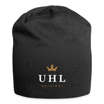Logo original de la famille Uhl - Bonnet en jersey - noir - Devant