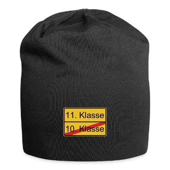 11. Klasse nicht 10. Klasse - Jersey-Beanie - Schwarz - Vorne