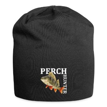 Barsch Angeln - Jersey-Beanie - Schwarz - Vorne