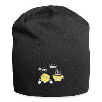 Cross Stitch Cross Stitch Embroidery - Jersey Beanie - black - Front