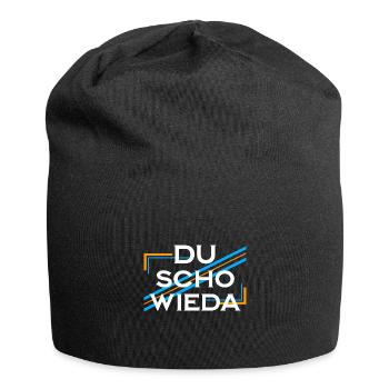 Du scho wieda - Jersey-Beanie - Schwarz - Vorne