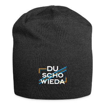 Du scho wieda - Jersey-Beanie - Anthrazit - Vorne