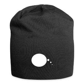 Sprechblase - Jersey-Beanie - Schwarz - Vorne