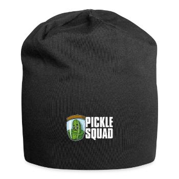 Concombres Aliments sains Cornichons végétaliens - Bonnet en jersey - noir - Devant
