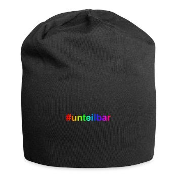 unteilbar wirsindmehr Demo gegen rechts - Jersey-Beanie - Schwarz - Vorne