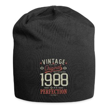 Age perfection 1988, birthday 33 years - Jersey Beanie - black - Front