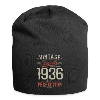 birthday born in 1936 birthday 86 years - Jersey Beanie - black - Front