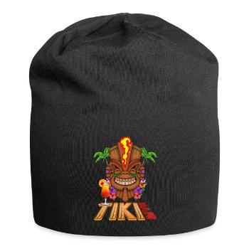 Tiki Paradise Tiki Bar Hawaii Summer - Jersey Beanie - black - Front