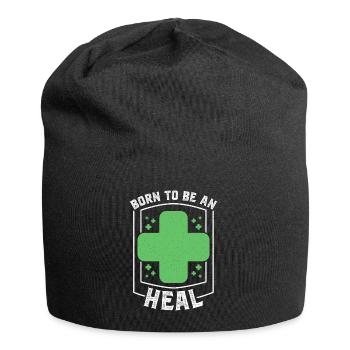 Born to be Heal MMORPG RPG Heal - Jersey Beanie - black - Front