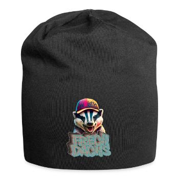 Frechdachs- Frecher Dachs Graffiti Style - Jersey-Beanie - Schwarz - Vorne