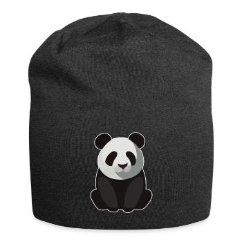 BABY PANDA SITTING - Jersey Beanie - charcoal grey - Front