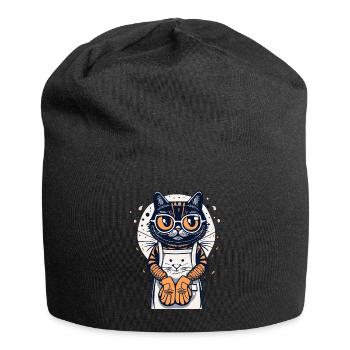 Backen - Jersey-Beanie - Schwarz - Vorne