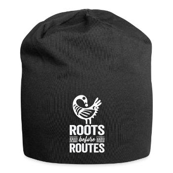 Sankofa Symbol Adinkra Ghana Black - Jersey Beanie - black - Front