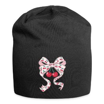Cerises Jolie Femme Coquette - Bonnet en jersey - noir - Devant