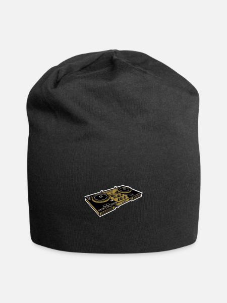 DJ turntables - Jersey Beanie - black