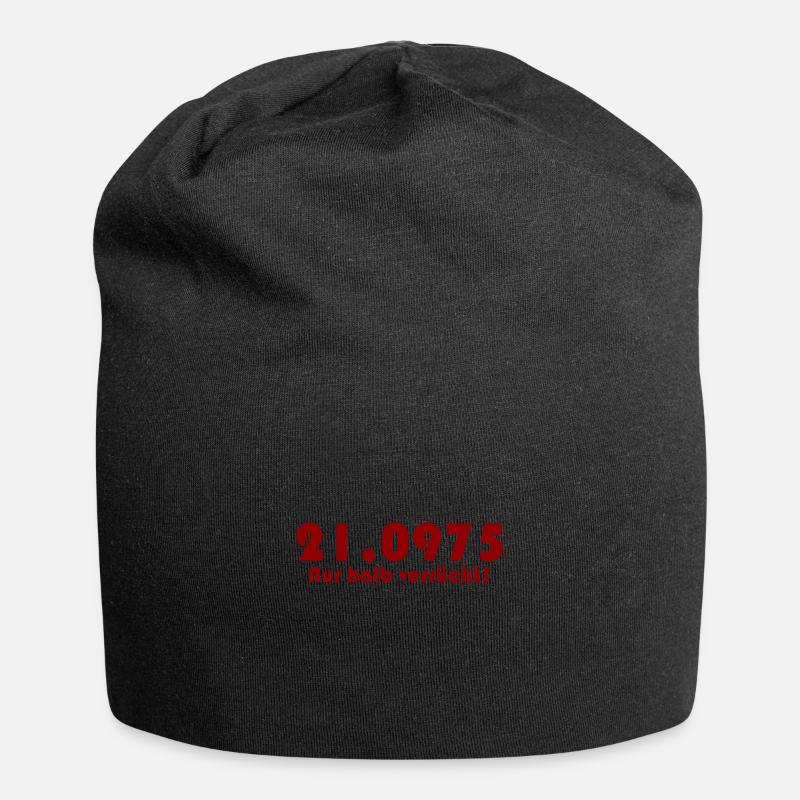 21,1 km - Halbmarathon - Premium Design - Jersey-Beanie - Schwarz